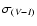 $\sigma_{(V-I)}$