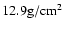$12.9 {\rm g/cm}^{2}$