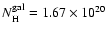 $N_{\rm H}^{\rm gal}=1.67\times 10^{20}$