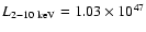 $L_{\rm 2-10~keV}=1.03\times 10^{47}$