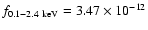 $f_{\rm0.1-2.4~keV}=3.47\times 10^{-12}$