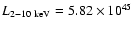 $L_{\rm 2-10~keV}=5.82\times 10^{45}$