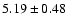 $5.19\pm0.48$