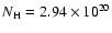 $N_{\rm H}=2.94\times 10^{20}$