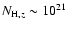 $N_{{\rm H},z}\sim 10^{21}$