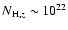 $N_{{\rm H},z}\sim 10^{22}$