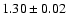 $1.30\pm0.02$
