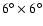 $6^\circ \times 6^\circ$