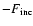 $-F_{\rm inc}$