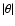 $\vert\theta\vert$