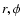 $r, \phi$
