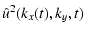 $\displaystyle {\hat
u}^2(k_x(t),k_y,t)$
