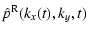 $\displaystyle {\hat
p^{\rm R}}(k_x(t),k_y,t)$