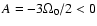 $A = -3\Omega_0/2 < 0$