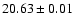 $20.63 \pm 0.01$