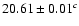 $20.61 \pm 0.01^c$