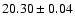 $20.30 \pm 0.04$