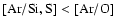 $\rm [Ar/Si,S] <[Ar/O]$