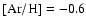 $\rm [Ar/H] = -0.6$