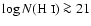 $\log N(\mbox{H {\sc i}}) \ga21$