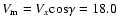 $V_{\rm m}=V_x{\rm cos}\gamma=18.0$