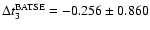 $\Delta t_3^{{\rm BATSE}}=-0.256 \pm 0.860$
