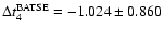 $\Delta t_4^{{\rm BATSE}}=-1.024 \pm 0.860$