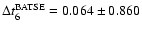 $\Delta t_6^{{\rm BATSE}}=0.064 \pm 0.860$