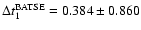$\Delta t_1^{{\rm BATSE}}=0.384 \pm 0.860$