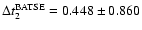 $\Delta t_2^{{\rm BATSE}}=0.448 \pm 0.860$