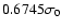$0.6745\sigma_0$