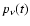 $p_{\nu}(t)$