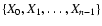$\{X_0,X_1,\dots ,X_{n-1}\}$