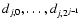 $d_{j,0},\dots ,d_{j,2^{j-1}}$