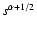 $s^{\alpha +1/2}$