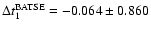 $\Delta t_1^{\rm BATSE}=-0.064 \pm 0.860$