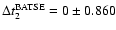 $\Delta t_2^{{\rm BATSE}}=0 \pm 0.860$