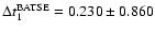 $\Delta t_1^{{\rm BATSE}}=0.230 \pm 0.860$