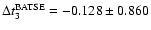 $\Delta t_3^{{\rm BATSE}}=-0.128 \pm 0.860$