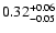 $\rm0.32_{-0.05}^{+0.06}$