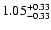 $\rm 1.05_{-0.33}^{+0.33}$