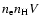 $n_{\rm e}n_{\rm H}V$
