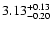 $\rm 3.13_{-0.20}^{+0.13}$