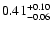 $\rm0.41_{-0.06}^{+0.10}$