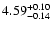 $\rm 4.59_{-0.14}^{+0.10}$