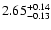 $\rm 2.65_{-0.13}^{+0.14}$
