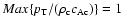 $Max\{ p_{{\rm T}}/(\rho _{{\rm c}} c_{{\rm Ac}})\} = 1$