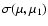$\sigma (\mu ,\mu
_{1})$