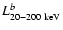 $L_{\rm 20-200~keV}^{b}$