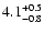 $\rm 4.1^{+0.5}_{-0.8}$
